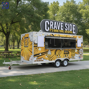 Remorque alimentaire mobile CAMPTRL, cuisine mobile, chariot à pizza, chariot à café, camion de restauration, remorques de concession à vendre - Product Image 1