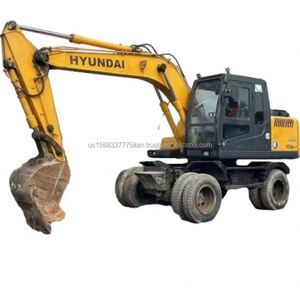 Korea Original Used Hyundai 150 Wheel <b>Excavator</b> Korea 15 Ton Wheeled <b>Excavator</b> 150W Used <b>Machine</b> Hyundai 150 - Product Image 1