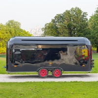 Vente directe d'usine, camion de nourriture mobile en acier inoxydable, écologique, pour la vente de glaces, de café, de nourriture, de hot-dogs, restaurant mobile, remorque