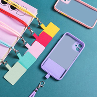 Cordon Universel en Nylon pour Téléphone Portable, Lanière Réglable en Bandoulière avec Patch d'Attache Couleur