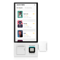Kiosques de paiement intérieurs à écran tactile capacitif de 21,5 pouces, système Android SDK, terminal d'impression, scanner NFC pour le paiement des factures des services publics