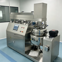 Unité d'émulsification homogénéisante sous vide 500L avec boîte de vitesses et pompe pour le traitement des matériaux à haute viscosité (alimentaire, cosmétique et chimique)