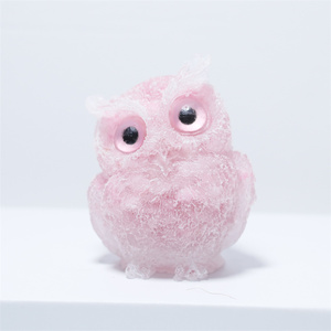 Artisanat en résine, copeaux de cristal naturel, graviers, moules en résine époxy, animaux, licorne, hibou, ours, chien, jouet, artisanat - Product Image 6