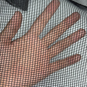 Đen 4Mm Lưới Cứng 100gsm Vuông Lưới Vải 100% <span class=keywords><strong>Polyester</strong></span> Lưới Vải Cho Chăn Nuôi Lưới Hoặc Túi Vật Nuôi Lưới Vải - Product Image 3