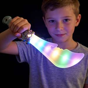 มีดมังกรและมีดฉลามพ่นสีแบบใหม่ ขายดี พร้อมไฟหลากสี เสียงและแสงแบบตรวจจับแรงโน้มถ่วง ของเล่นแฟลช - Product Image 5