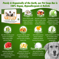 Barre de savon à shampooing pour animaux de compagnie OEM Chiens Chats Herbal Healing Peau sèche Soulagement des démangeaisons Contrôle des odeurs Savon doux et facile à utiliser Barre de savon pour animaux de compagnie