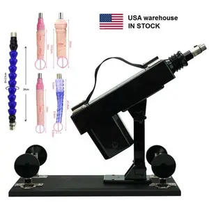 Usa Magazijn In Voorraad Automatische Seks Machine Vrouwelijke Masturbator Thuring Gun Seksspeeltjes Voor Vrouwen En Mannen Met Dildo 'S Accessoires