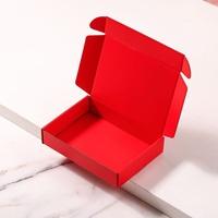 LOW quantité minimale de commande ondulé recyclable Logo rose emballage cadeau chaussures boîte à vêtements papier postal Mailer boîtes d'expédition pour petites entreprises