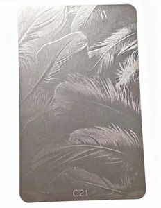 Tôle d'acier inoxydable gaufrée, panneau décoratif en acier inoxydable, plaque en acier inoxydable texturée, revêtement mural en acier inoxydable - Product Image 1