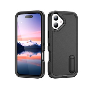 Usine en gros Triple-preuve Double Anti-chute Armure étui de téléphone portable avec support stable pour iPhone 11-17/Samsung/Google/<span class=keywords><strong>MOT</strong></span> G - Product Image 5