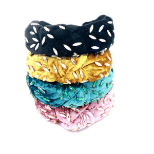 عصابة شعر نسائية فريدة من نوعها من الزركون المحبوك يدويًا من اللؤلؤ الكريستالي برباط شعر بوهيمي فاخر مصمم على الموضة للحلم - Product Image 6