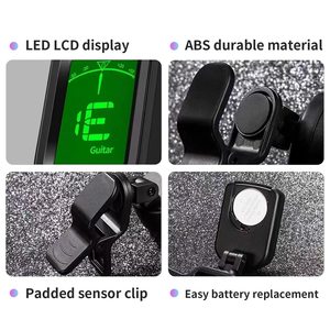 Accordeur électronique numérique universel rotatif et sensible à clipser pour guitare et violon (vente en gros) - Product Image 2