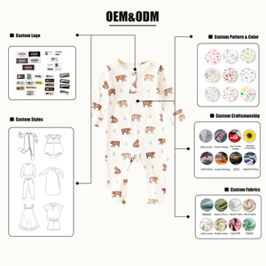 <span class=keywords><strong>Ropa</strong></span> para Bebés Recién Nacidos Hongbo, Estilo Europeo, Venta al por Mayor, Pijamas de Bambú y Algodón con Spandex, Manga Larga, Mono para Bebé de 0 a 12 Meses - Product Image 5