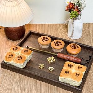 Custom Woodwork Wedding Wood <b>Stamp</b> Brass Brand Bbq Hot <b>Stamp</b> Steak Branding Iron - Product Image 1