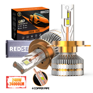 Redsea R47 240W 24000lm <span class=keywords><strong>LED</strong></span> Tự Động Đèn Pha Bóng Đèn 4 Coopper Ống 12V 24V Luces <span class=keywords><strong>LED</strong></span> Xe H7 <span class=keywords><strong>Canbus</strong></span> H1 H4 H11 <span class=keywords><strong>9005</strong></span> 9006 Đèn <span class=keywords><strong>LED</strong></span> - Product Image 1