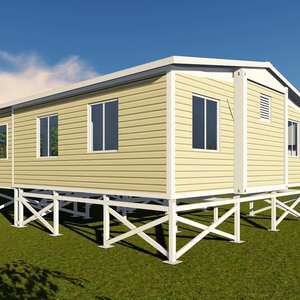 Maison préfabriquée chinoise extensible en conteneur, 2 étages, toit plat, maisonnette préfabriquée de luxe, 20-40 pieds, usage hôtelier, terrasse étanche - Product Image 2