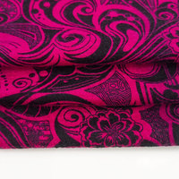 Tela Elástica Estampada de Poliéster y Spandex con Diseño Floral para Ropa de Moda Femenina