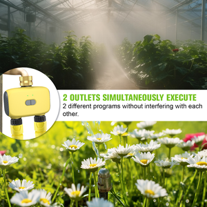 ระบบตั้งเวลาให้น้ำรดน้ำต้นไม้กลางแจ้งแบบรีโมทอัจฉริยะ Tuya พร้อมการควบคุมผ่านแอป รองรับ Alexa และ Google Home สำหรับบ้านอัจฉริยะ - Product Image 3