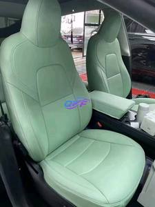 Alta qualità per <span class=keywords><strong>Tesla</strong></span> modello 3 modello <span class=keywords><strong>Y</strong></span> 2022 2023 2024 2025 in pelle Napa misura personalizzata coprisedile auto Set completo - Product Image 3