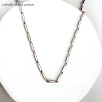 Mode En Acier Inoxydable De Acero Inoxidable Hiphop Étanche Chaîne Collier Géométrique Losange Charme Pendentif Chaîne pour Femmes Hommes