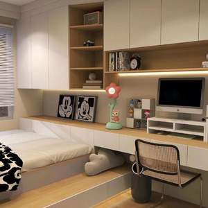 Modern Customizable Solid Wood <b>Wardrobe</b> for Whole House Bedroom Living Room Home - Product Image 1