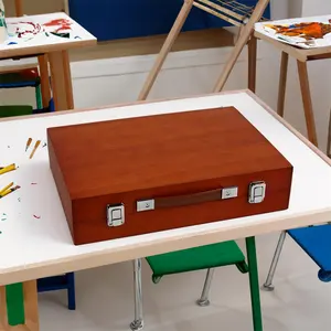 Grosir Cina anak-anak menggambar Set alat tulis seni dengan kotak hadiah kemasan kembali ke alat tulis sekolah untuk siswa dengan cetak Logo
