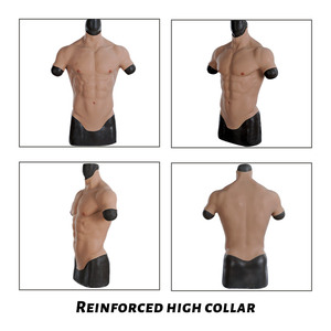 เสื้อเสริมกล้ามเนื้อปลอมสำหรับคอสเพลย์ ชุดกล้ามเนื้อซิลิโคนเสริมหน้าอก - Product Image 3