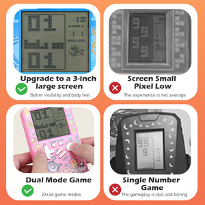 Console di <span class=keywords><strong>Gioco</strong></span> Portatile Disponibile in Diversi <span class=keywords><strong>Colori</strong></span>, <span class=keywords><strong>Gioco</strong></span> di Costruzioni con Schermo Grande, Giocattolo Educativo per Bambini, Regalo - Product Image 2