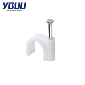 YOUU Nails PE Matériel Fil électrique Clou Câble Clip Câble Clips en rond/carré/crochet Type en plastique - Product Image 2