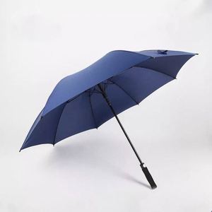 34Inch Men's Classic Straight Black <b>Windproof</b> Fiberglass Frame Business Gift Golf <b>Umbrella</b> With Oem Logo Printing - Product Image 5
