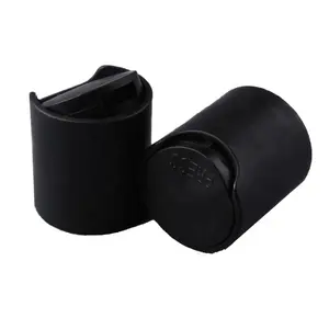 20/410 24/410 Plastik Hitam PP Tekan Disc Top Cap Dalam Stok untuk Botol Sampo