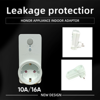 Prise de protection contre les fuites de courant en plastique conforme à la norme européenne IP44, avec adaptateur de prise PRCD pour appareils électriques