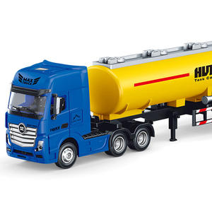 Huina 1 50 escala Aleación de Zinc Metal simulación escritorio Gadget coche cisterna contenedor remolque camión para coleccionistas de juguetes de ingeniería - Product Image 5