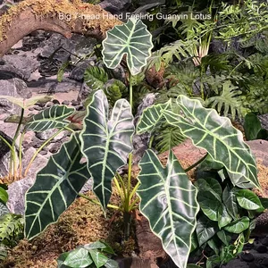 Colección de plantas verdes del fabricante de hojas de Filodendro de Monstera grandes de 7 cabezas para jardín, selva tropical, plantas artificiales, vegetación - Product Image 3