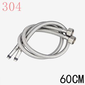 Grifo de Cocina de Acero Inoxidable 304 con Manguera Flexible Trenzada para Agua Fría y Caliente, Universal de 4 Puntos para Lavabos - Product Image 5