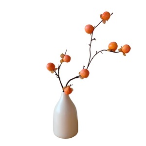 Branche de kaki artificielle Qingyu Chronicle en mousse plastique, ornement décoratif pour la maison et les mariages - Product Image 5