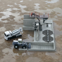 Centrale de recyclage de béton humide NFLG YCRP40A YCRP40MX, capacité 40m³/h, avec piscine de mélange électrique et types conteneurisés