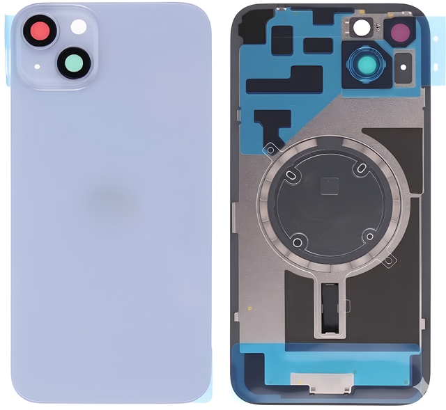 Tempered Back Glass Cover Housing With Magnet Camera Lens For iPhone 14 Plus 14 Battery Panel Replacement Safe Freight Bundle