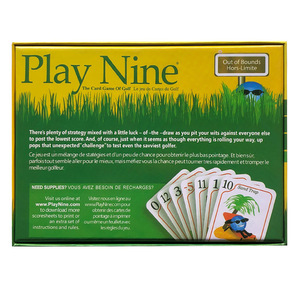 Jeu de société de cartes Nine Golf, version anglaise, avec fonction <span class=keywords><strong>puzzle</strong></span>, multijoueur, pour soirées en intérieur - Matériel en papier - Product Image 3