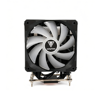 XINMAI Nouveau Refroidisseur CPU Noir ARGB à 4 Caloducs avec Affichage Numérique, en Cuivre et Aluminium, 120x120x25mm, Roulement Fluide 12V pour PC Gaming
