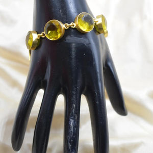 Ensemble de bijoux tendance, nouveau bracelet en or plaqué avec pierres de designer pour filles et femmes, prix de gros - Product Image 1