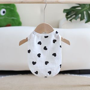 Factory Breathable Anti Static Sleeveless Pet Shirt Pure Cotton Dog Vest Puppy Tank <b>Top</b> For Small Dogs - Product Image 6