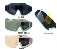 Lunettes tactiques de désert CS, lunettes anti-choc, anti-buée, anti-vent et anti-sable, lunettes anti-poussière pour activités extérieures