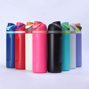 Gobelet isotherme élégant 2-en-1 en acier inoxydable : Bouteille d'eau de grande capacité pour le sport et les cadeaux - Product Image 2