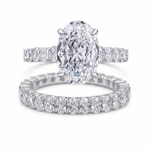 Set di Anelli di Lusso con Zirconi Incastonati, Gioielli Eleganti e Alla Moda per Donne - Product Image 1