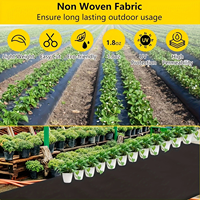 Filet de paillage carré noir de haute qualité pour l'agriculture, rouleau de tissu anti-mauvaises herbes pour jardin, couverture de sol