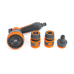 <strong>Rotating</strong> Four-Piece Garden Spray Gun Quick Connection Car Wash <strong>Water</strong> Pipe Joint Suit with Hose <strong>Sprayer</strong> Type <strong>Water</strong> Gun Glue - Product Image 2
