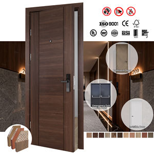 Porte Interne Ignifughe Verificate e Approvate <span class=keywords><strong>CA</strong></span> 36x80 Porta Ignifuga per Camere d'Albergo 36dB Insonorizzata Porta in Legno per Hotel - Product Image 6