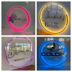 Salón de belleza Led Light Custom Led Retroiluminado logo Signos personalizados para Business Logo Light Metal Business Sign Illuminate 3D Logo Sign - Product Image 3