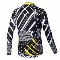 Maillot de cyclisme personnalisé pour homme, automne/hiver, respirant, sans couture, viscose/polyester, anti-plis, bretelles spaghetti, manches longues